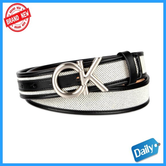 Accessories - 1.25-Inch Puffed Logo Leather Belt for Jeans & Dresses